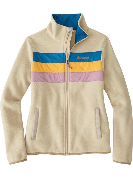 Cotopaxi Jackets & Blazers - Cotopaxi Teca Fleece Jacket Full Zip Women’s Size Medium M Beige Striped